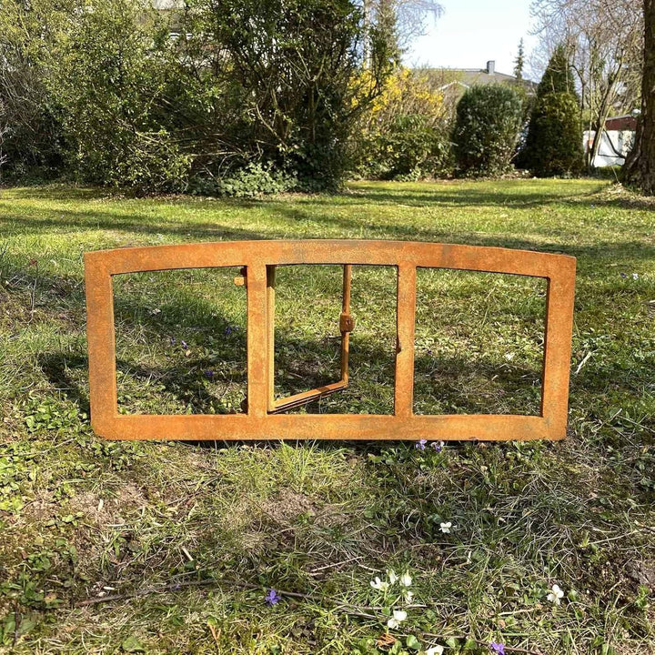 aubaho Stallfenster Eisenfenster zum Öffnen Scheunenfenster Rost Eisen 63cm Antik-Stil