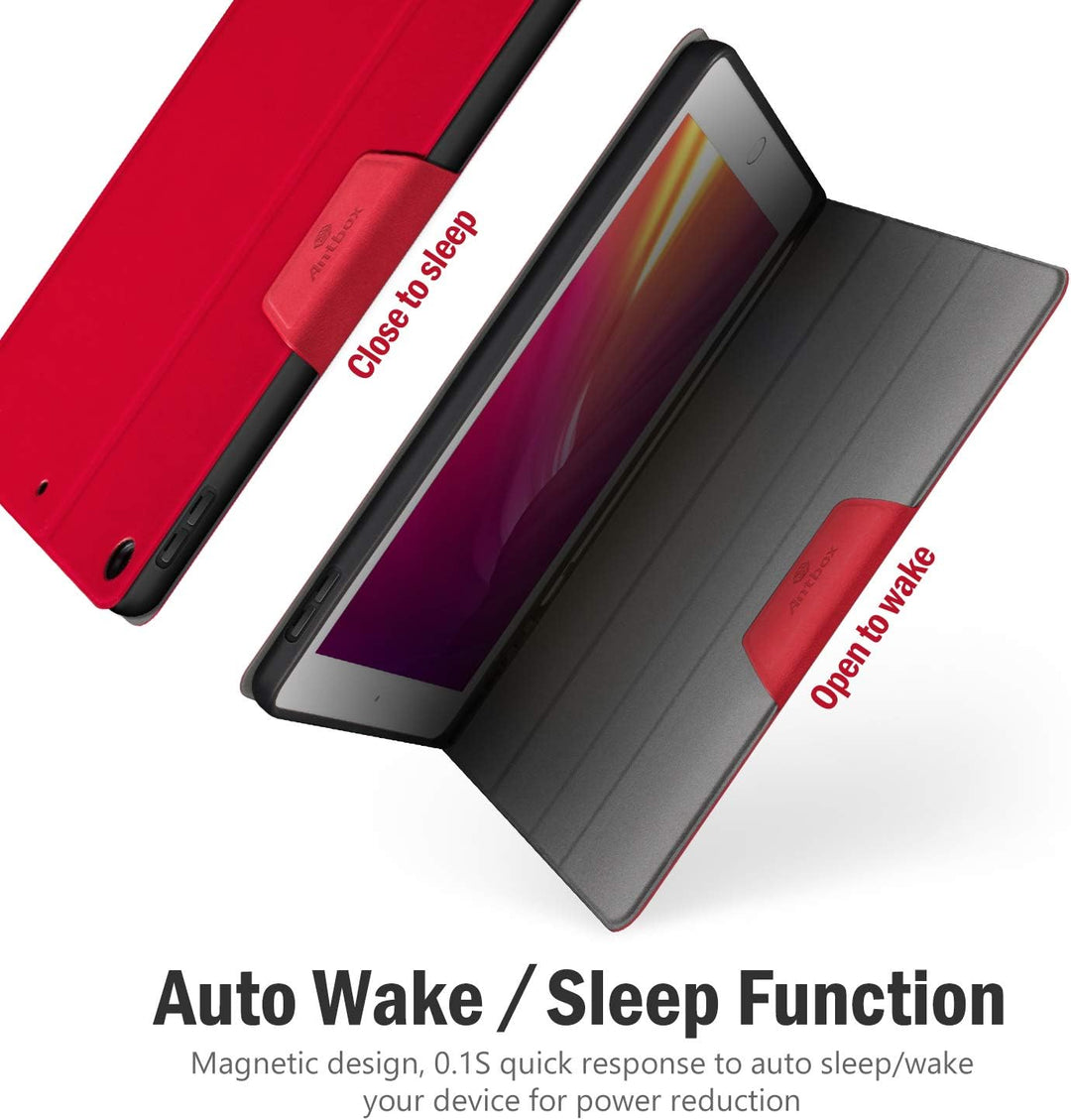 Antbox Hülle für iPad 10.2 (9. Generation/8. Generation/7. Generation) mit stifthalter Auto Schlaf/W