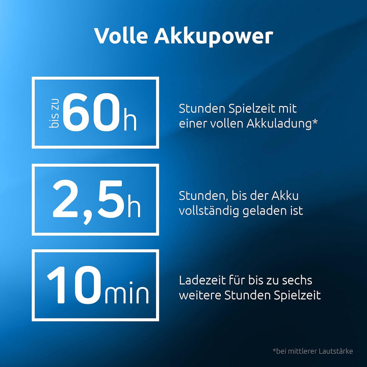 TechniSat STEREOMAN 3 BT – kabelloser Bluetooth-Kopfhörer (Bluetooth, Bass Boost, integrierter Akku,