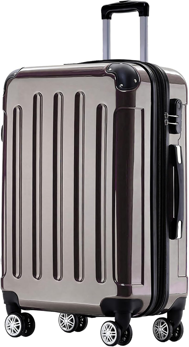 BEIBYE Zwillingsrollen 2048 Hartschale Trolley Koffer Reisekoffer Taschen Gepäck in M-L-XL-Set (Coff