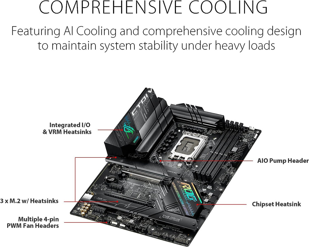 ASUS ROG STRIX B660-F GAMING WIFI Mainboard Sockel Intel LGA 1700 (Intel B660, ATX, DDR5 Speicher, P