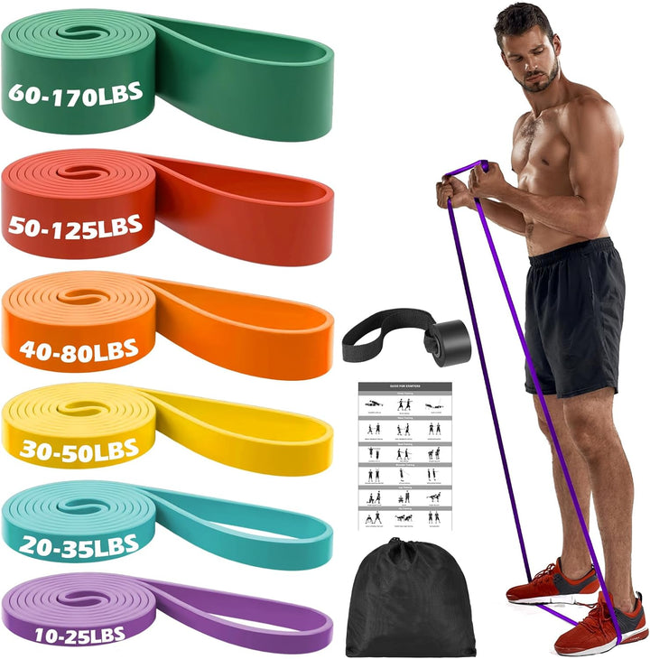 Zacro Resistance Bands, Fitnessbänder Widerstandsbänder, Widerstandsband Set mit Türanker, Fitnessbä