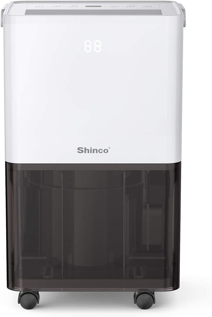 SHINCO 10L Luftentfeuchter, Elektrisch,Raumentfeuchter mit Feuchtigkeitssensor,für 45m³(15m²),Energi