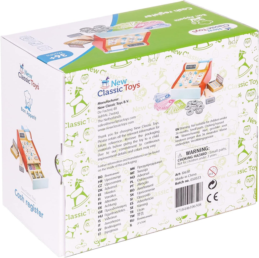 New Classic Toys 10650 Kasse, 3 Jahre to 9 Jahre, Multi Color Rot, Rot