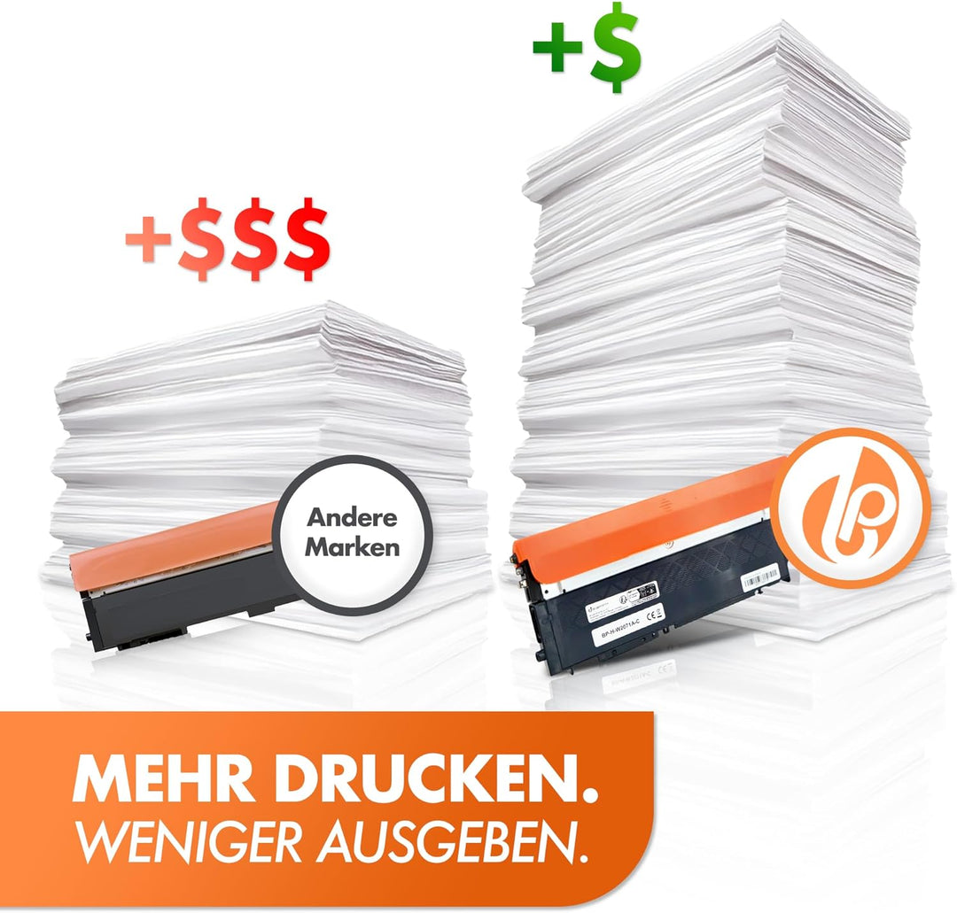 117A 4 Tonerkartuschen mit CHIP kompatibel als Ersatz für HP 117A Toner Set für HP Color Laser MFP 1