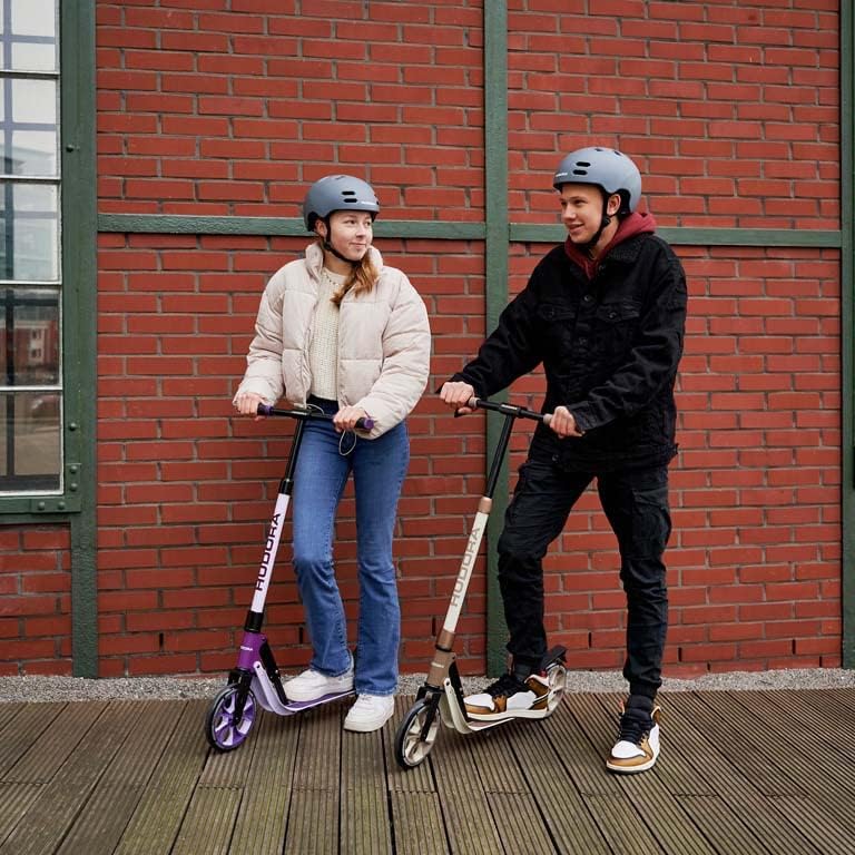 HUDORA BigWheel® 205 Advanced Scooter - Komfortabler Aluminium-Roller für bis zu 100kg - Höhenverste