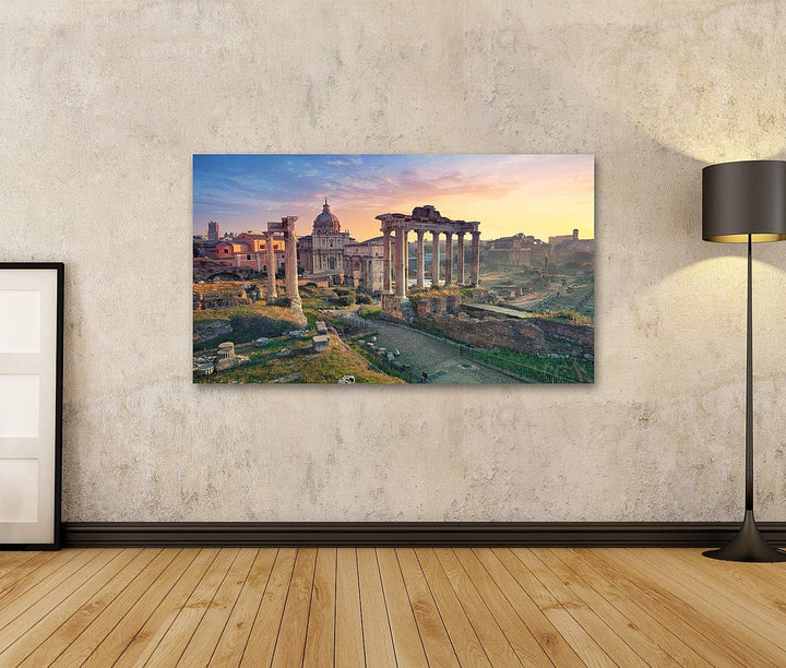 islandburner Bild auf Leinwand Bild Des Forum Romanum In Rom Italien Bei Sonnenaufgang Bilder Wandbi