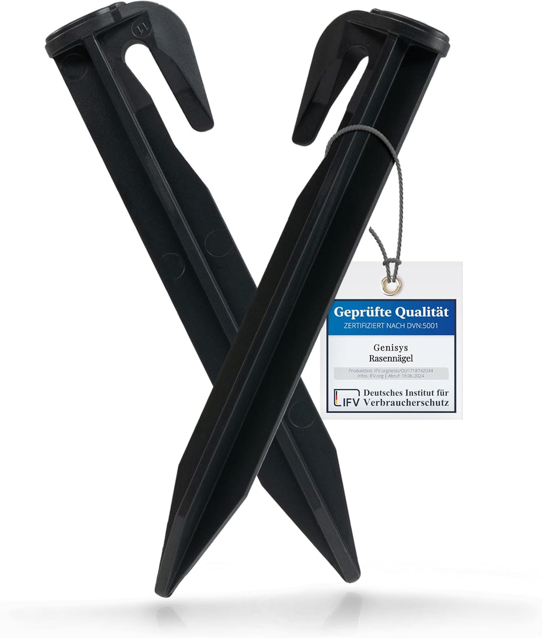 Genisys Haken kompatibel mit LANDROID von Worx Nägel Mähroboter Kabel Befestigungs Heringe Erdanker