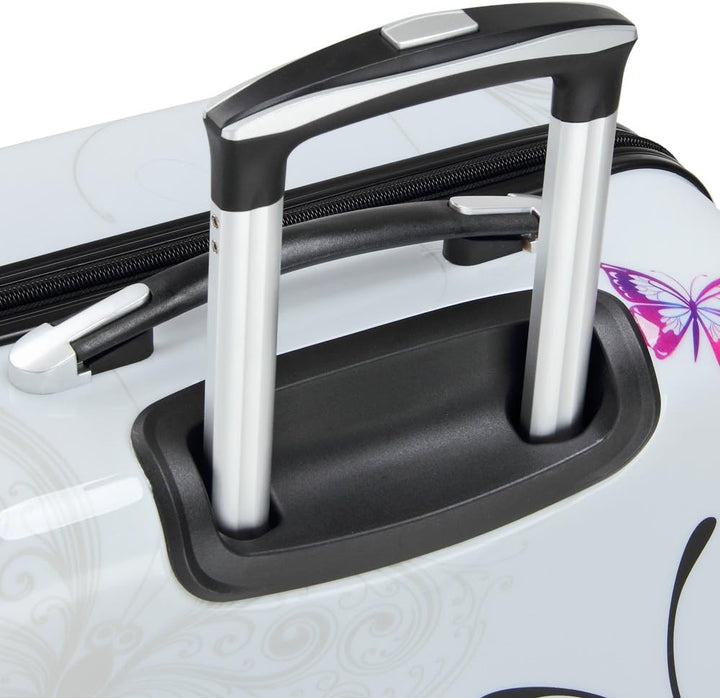 Monzana® Reisekoffer Hartschalenkoffer Trolley Koffer | ABS | PC beschichtet | Teleskopgriff | gummi