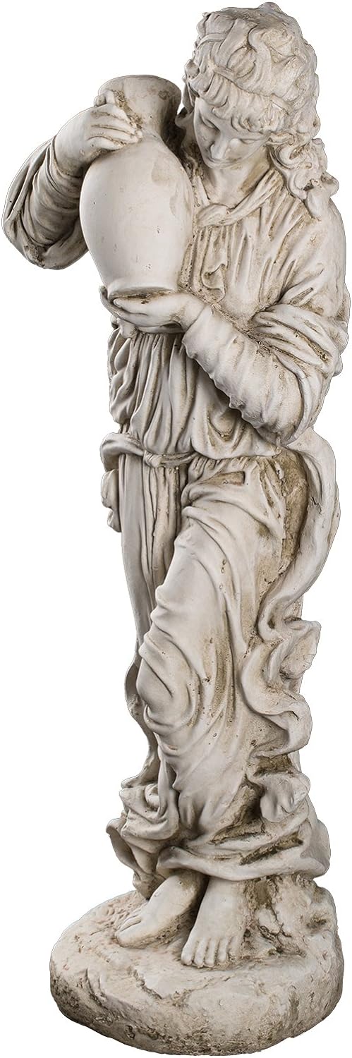 Birendy Wetterfeste Grosse schwere (6 kg) Statue antike Wassertägerin 74 cm hoch SYL-A 14018 Dekofig