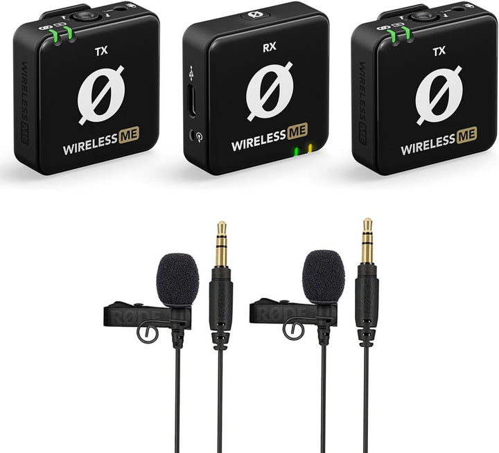 Rode Wireless ME Dual Mikrofon Funksystem + 2X Lavalier GO Ansteckmikrofon + keepdrum Mikrofasertuch