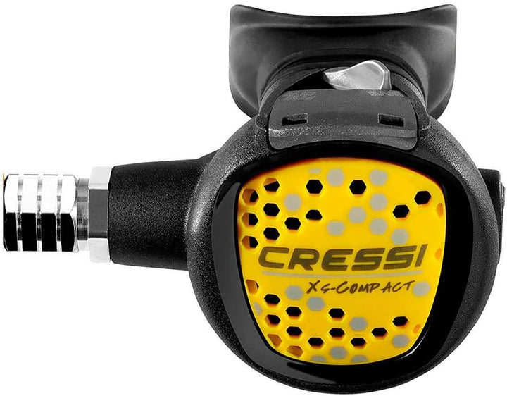 Cressi Octopus zum Tauchen - Premium Octopus mit gelber Röhre Compact, Compact