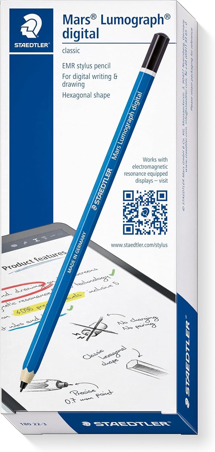 Staedtler Mars Lumograph digital classic 180 22. EMR Stylus. Eingabestift für digitales Schreiben un