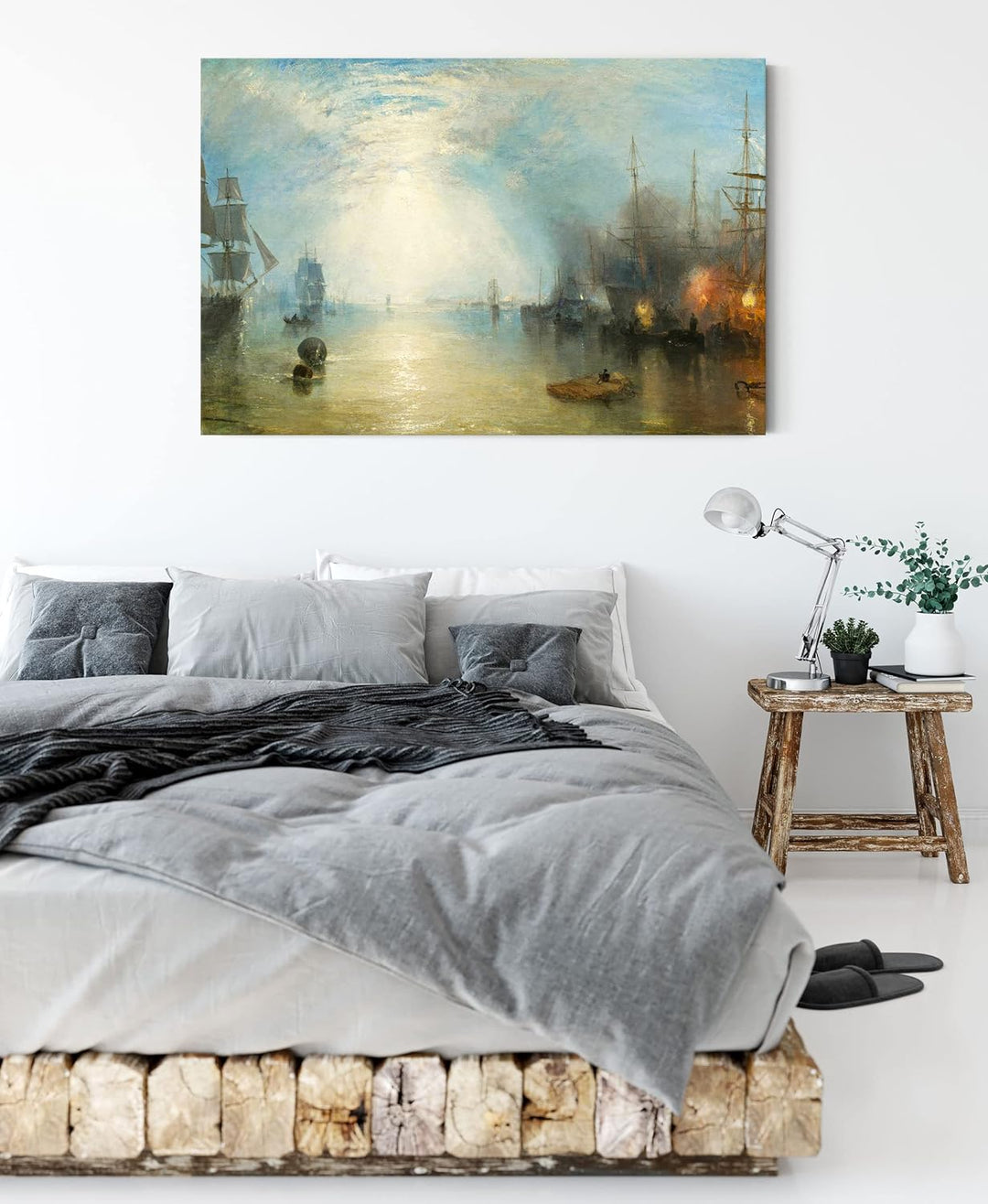 Generisch William Turner - Keelmen Heaving in Coals by Moonlight als Leinwandbild / Grösse: 120x80 c