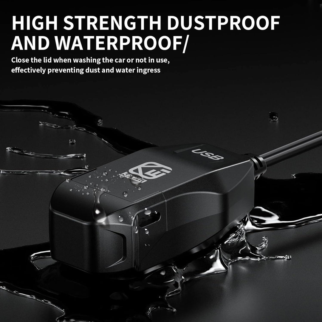 Kewig Motorrad-USB-Ladegerät SAE-auf-USB-Adapter Wasserdichtes Motorrad-Ladegerät, DC 9V-24V Motorra