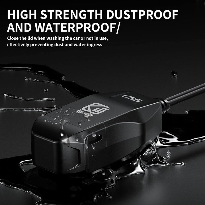 Kewig Motorrad-USB-Ladegerät SAE-auf-USB-Adapter Wasserdichtes Motorrad-Ladegerät, DC 9V-24V Motorra