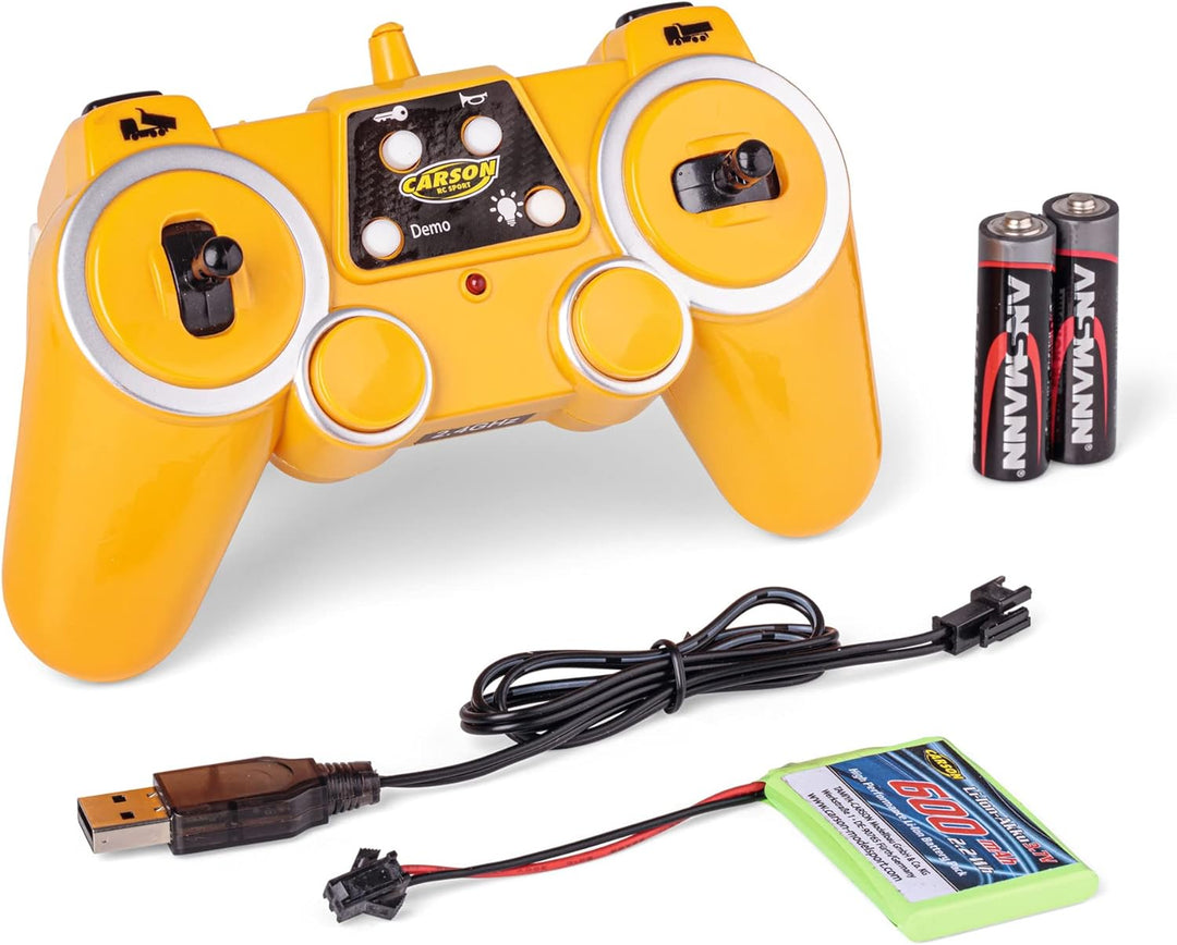 Carson 500907669 1:20 Muldenkipper Volvo A40G 100% RTR - Ferngesteuertes Baufahrzeug für Kinder ab 8