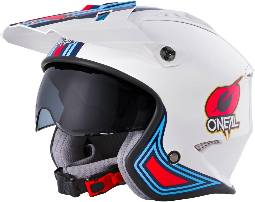 Oneal Volt Helm MN1 weiss/rot/blau Motorradhelm MX-Motocross XS Weiss/Rot/Blau, XS Weiß/Rot/Bla