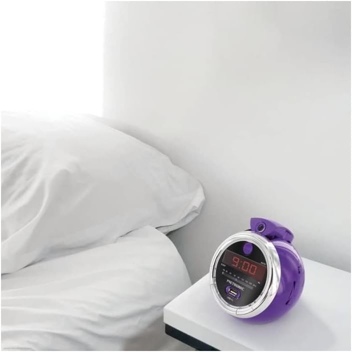 Metronic Radiowecker Projektion, Violett, Normal, Violett