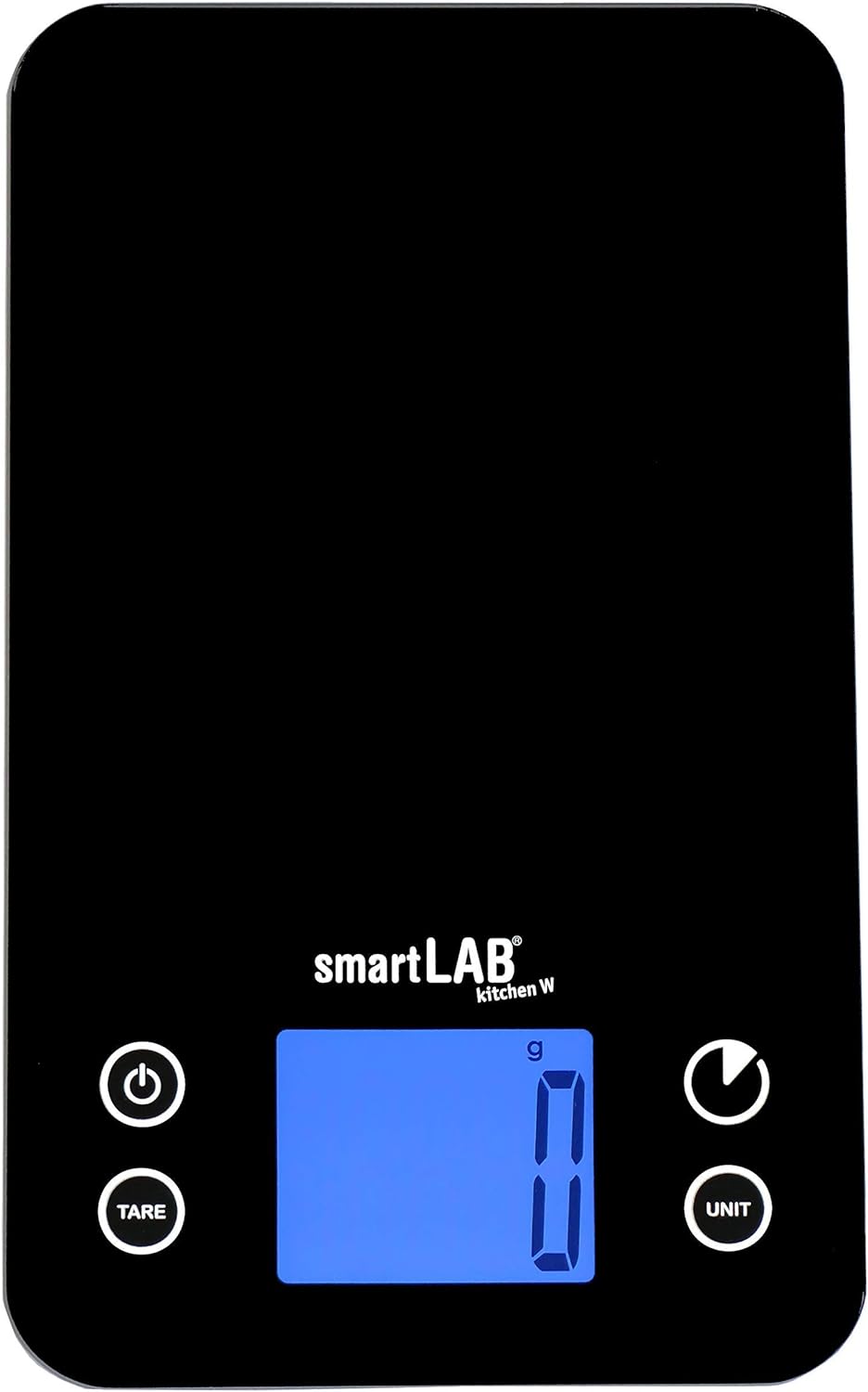 SmartLab Kitchen W Küchenwaage mit Bluetooth |Digitalwaage für die Küche aus Glas |Lebensmittelwaage