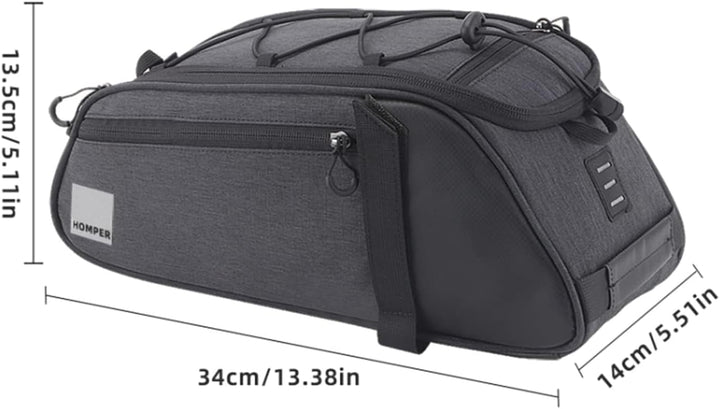 HOMPER Fahrradtasche Satteltasche Gepäcktasche Gepäckträger Tasche Rucksack Seitentasche Mountain Ro