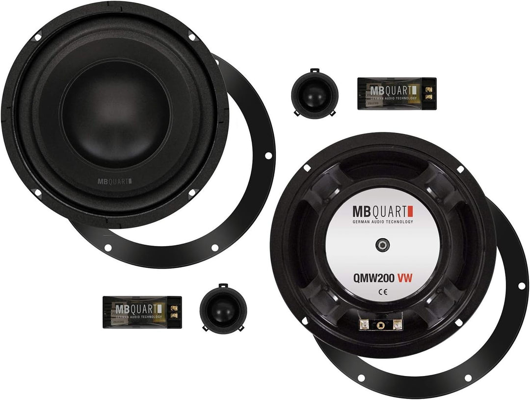 MEDIADOX 20cm/200mm Auto Front/Heck Lautsprecher/Boxen/Speaker Set von MB Quart (QM200VW) kompatibel