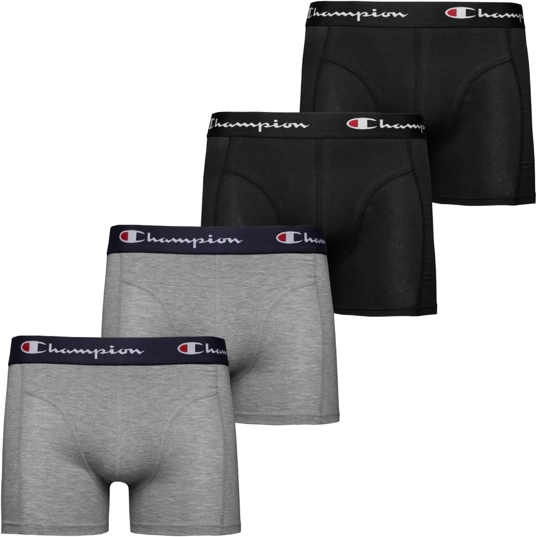 Champion Herren Retroshorts (4er Pack) M Grau, M Grau