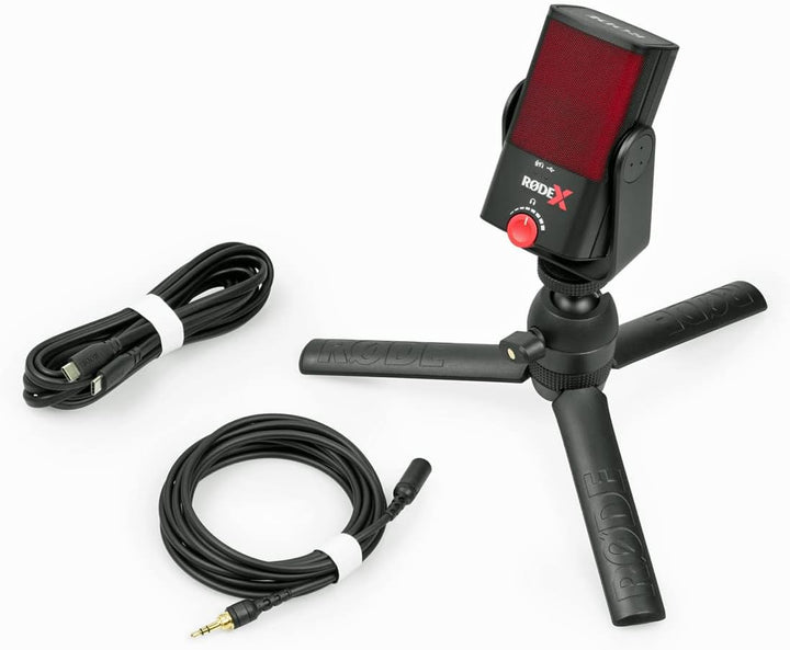 Rode X XCM-50 USB-Kondensatormikrofon + keepdrum MS138 Gelenkarm-Stativ Weiss