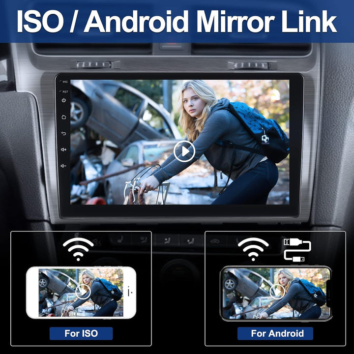 CAMECHO Android Autoradio mit Navi für VW Golf 7 2013 2014 2015 2016 2017 2018,Doppel Din Autoradio
