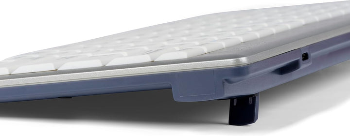 BakkerElkhuizen UltraBoard 950 Wireless, Kompakttastatur, US-Layout QWERTY, Hellgrau/Weiss