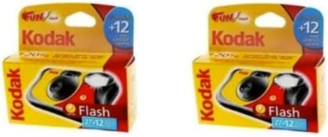 Kodak Einwegblitzkamera, 39 Aufnahmen, 2 Stück (1er Pack) Single, Single