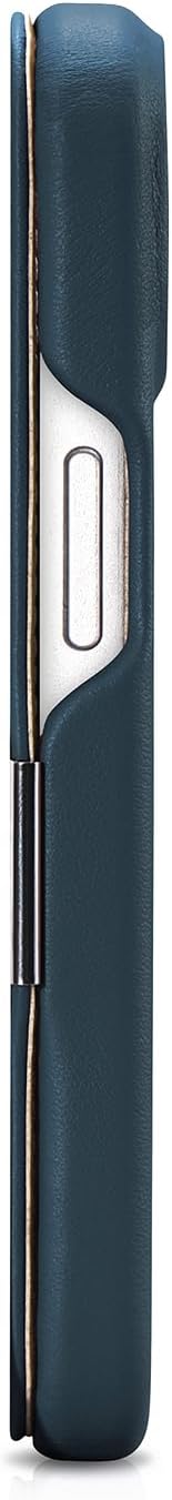 Mobiskin Hülle für iPhone 15 (6,1 Zoll), Handyhülle mit Leder, Case kompatibel mit MagSafe, Schutzhü