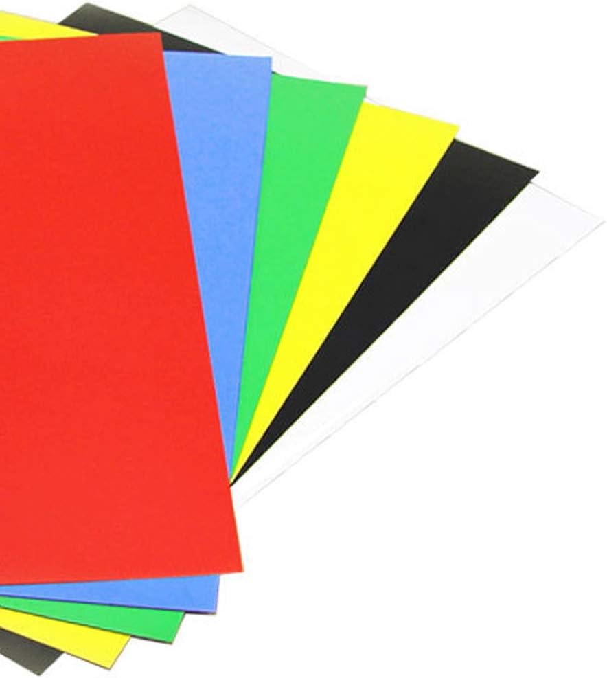 TUKA-i-AKUT 24x A4 Magnetfolie zum Beschriften und Zuschneiden, Flexibel Magnet Tafelfolie Magnetplä