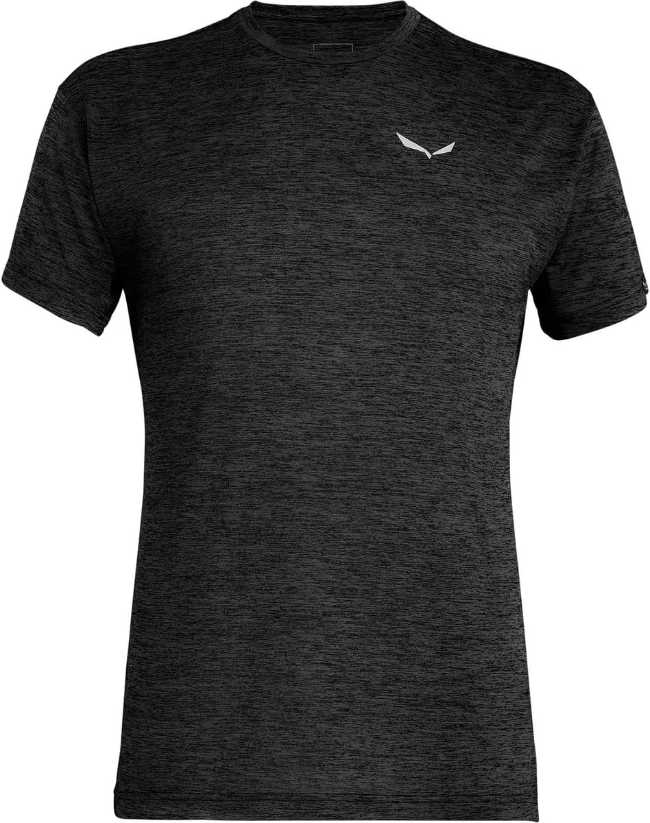 Salewa Herren Puez Melange Dry M S/S Tee Hemden & T-shirts M Black Out Melange, M Black Out Melange