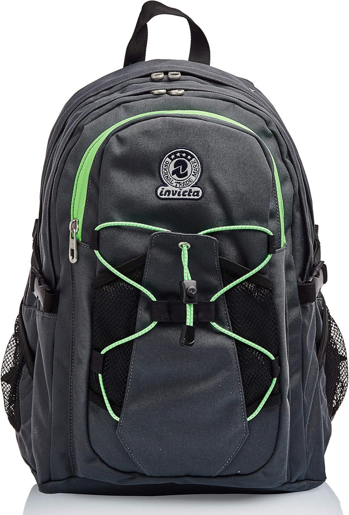 INVICTA ACTIVE BENIN ECO Rucksack aus nachhaltigem Stoff, Praktisch & Unisex, mit Laptopfach, Büro,