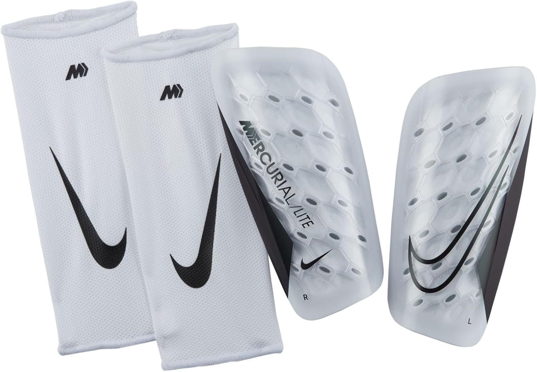 Nike Mercurial Lite Shinguard S White/White/Black, S White/White/Black