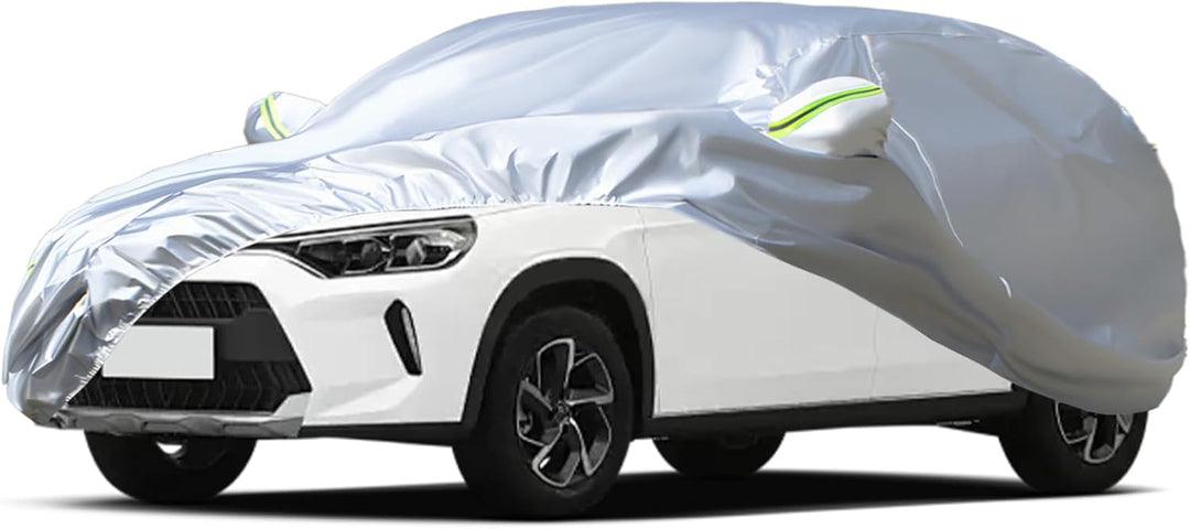 Favoto Autoschutzhülle Autoplane Winter Auto Abdeckung - UV-Schutz Staubdicht Kratzfest Windfesten S