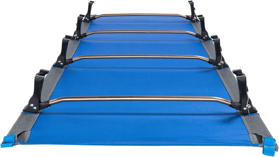 KingCamp Alu Feld Bett XL Outdoor klick Klappbett Camping Liege Leicht 190x64 cm Royal Blue, Royal B