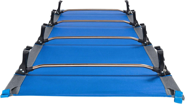 KingCamp Alu Feld Bett XL Outdoor klick Klappbett Camping Liege Leicht 190x64 cm Royal Blue, Royal B