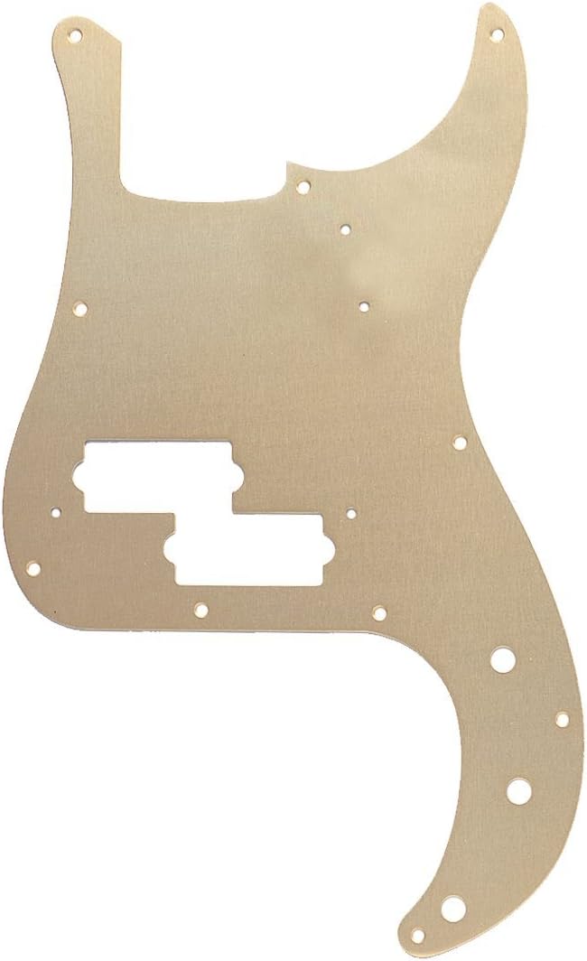 Fender 099-2020-000 10-Hole Mount 1-Ply Gold Anodized '57 Precision Bass Pickguard