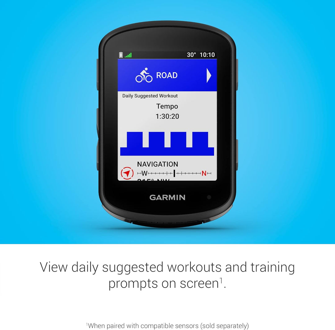 Garmin Edge 540, kompakter GPS-Fahrradcomputer mit Tastensteuerung, gezieltem adaptivem Coaching, fo