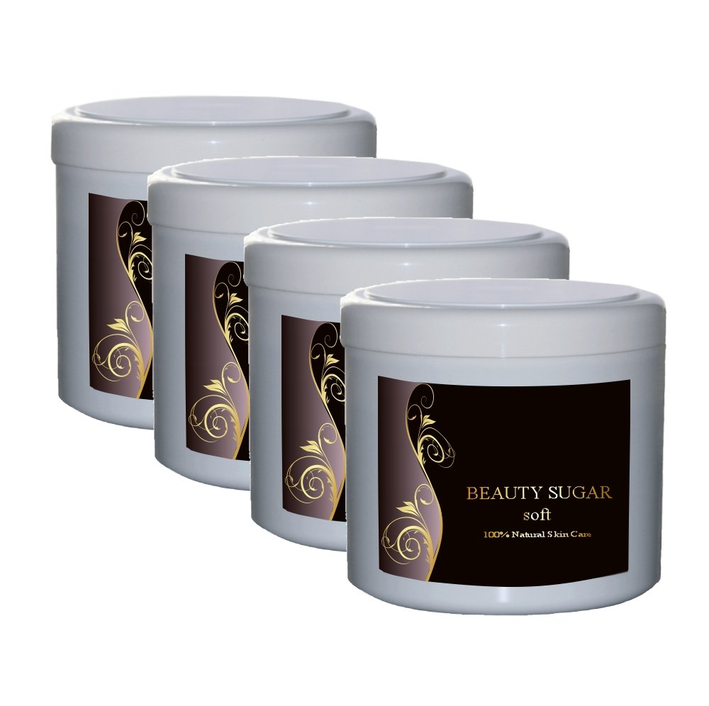 Sugaring Paste Beauty Sugar SOFT - 4 Dosen a 600g.zum Vorteilspreis - Zuckerpaste zur Haarentfernung