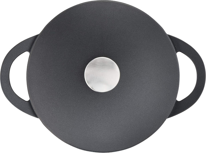 TEFAL TRATTORIA Schmortopf 24 cm, Bräter aus Alugus, antihaft beschichteter Topf, gute Wärmespeicher