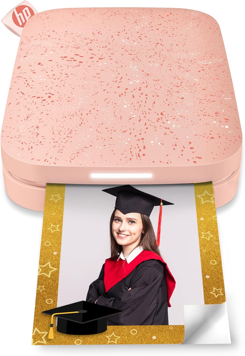 HP Sprocket Portable 5x7.6 cm Sofortbilddrucker (Rosa) Drucken Sie Bilder auf Zink Sticky-Backed Pap