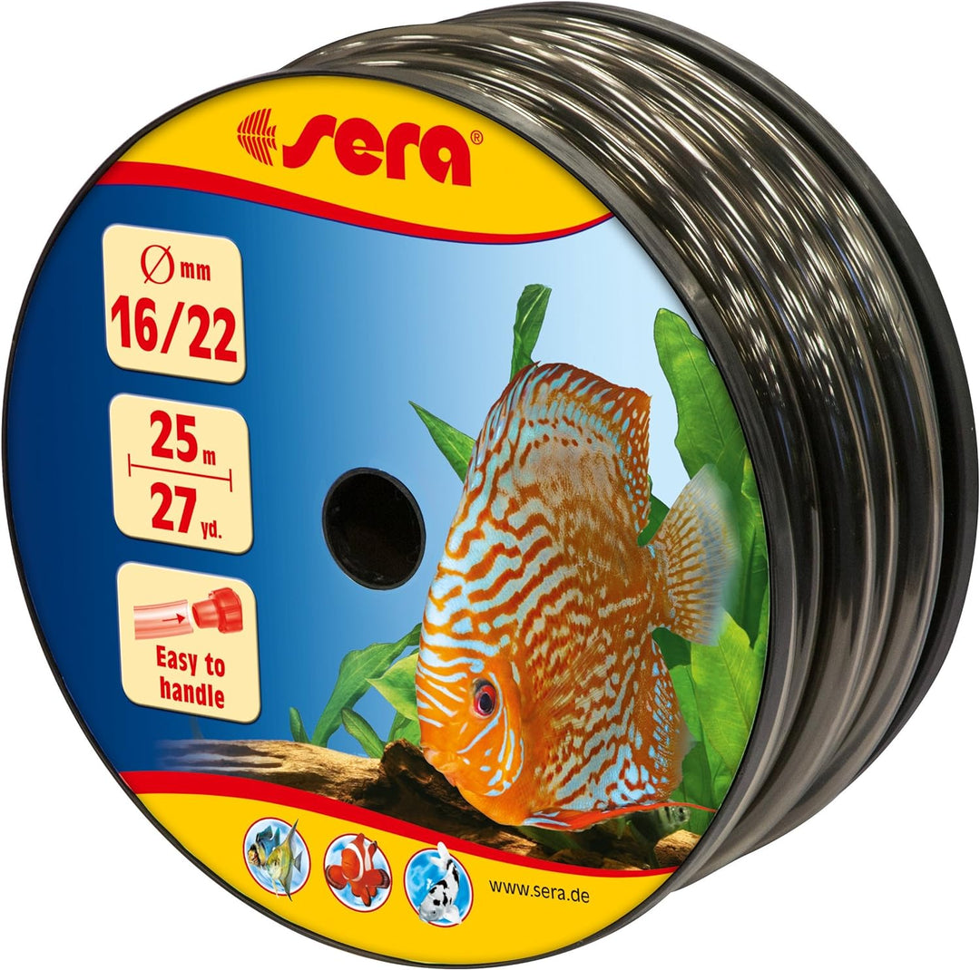 sera 32140 16/22 Schlauch grau 25 m - Schauch fürs Aquarium - Flexible Schläuche in verschiedenen Du