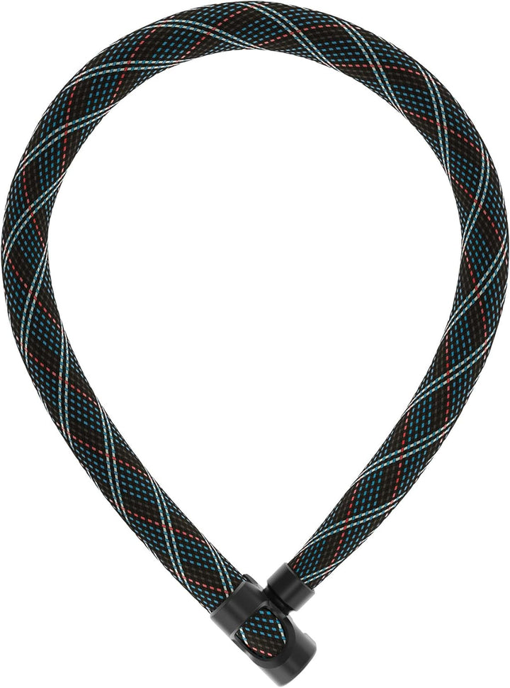 ABUS Kettenschloss IVERA Chain 7210 – Fahrradschloss mit hochflexibler IvyTex-Kunstfaserummantelung