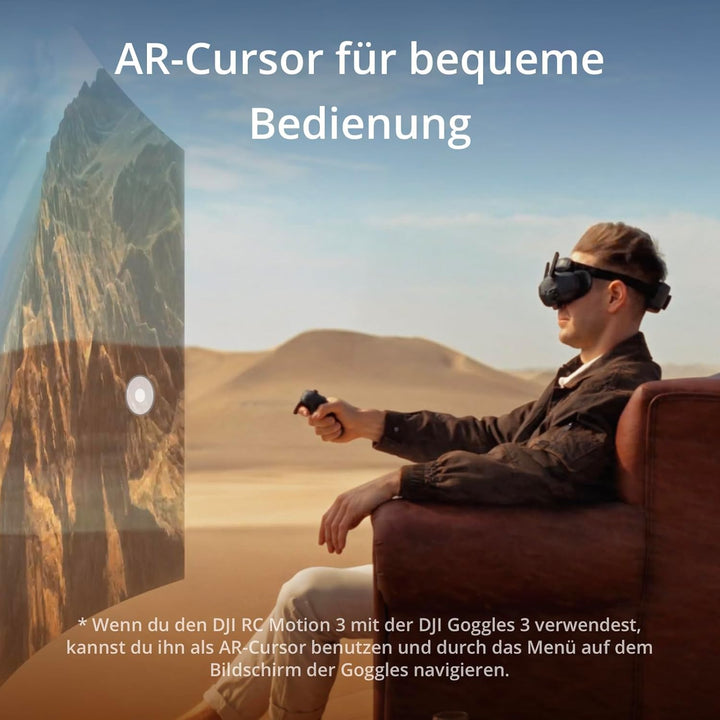 DJI RC Motion 3, FPV Smart-Fernsteuerung mit immersiver Bewegungssteuerung, kompakt und tragbar, One