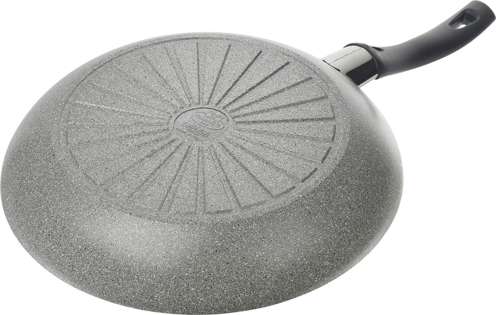 BALLARINI Ferrara Granitium Pfanne mit Antihaftbeschichtung, 24 cm, Induktionsgeeignet, Mit Temperat