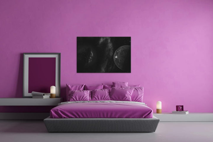 deyoli mysteriöse Welt Effekt: Schwarz&Weiss Format: 80x60 als Leinwandbild, Motiv fertig gerahmt au