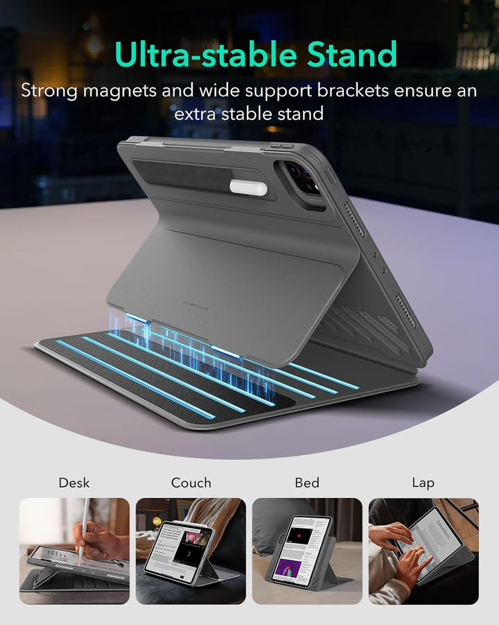 ESR für iPad Pro 11 Hülle (2022/2021/2020/2018), abnehmbare magnetische Abdeckung, Verstellbarer Hoc